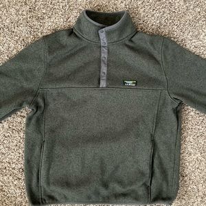 Forest Green LL Bean Sweater Fleece Pullover